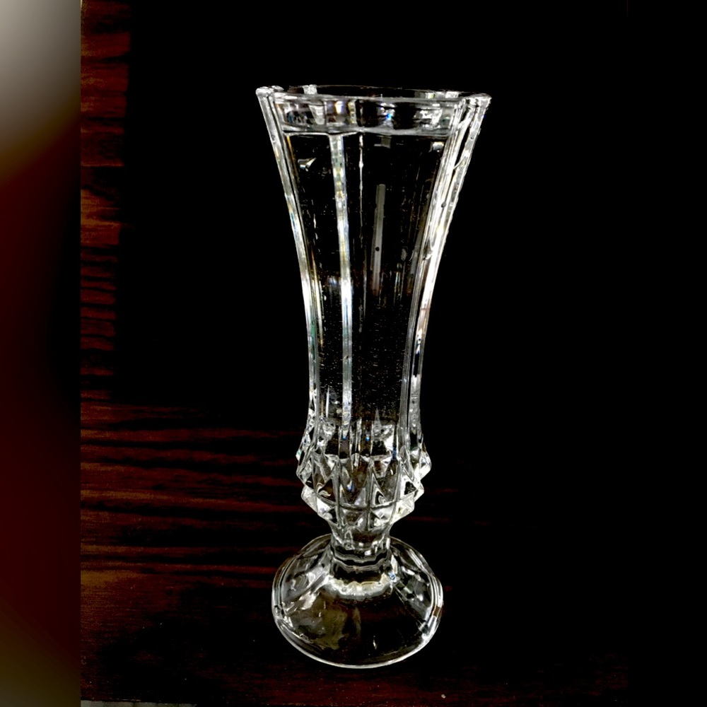Cristal D'Arques Bonneval French 24% Lead Bud Vase 6.75" Crystal Vase France Arc